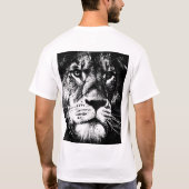 Zurück Design Moderner Pop Art Lion Template Mens T-Shirt (Rückseite)