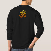 Zurück Design Om Mantra Symbol Yoga Mens Long Slee T-Shirt (Rückseite)