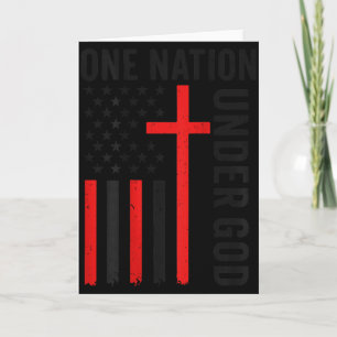 Zurück Eine Nation Unter Gott Amerikanische Flagge Karte