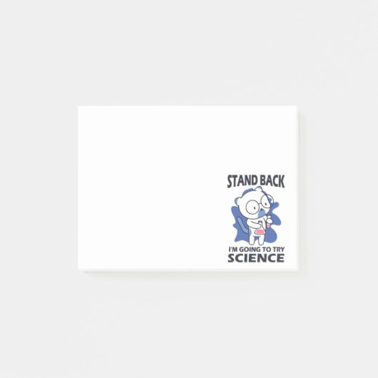 Zurück - Erlebnisexperimentieren mit Katzenwissens Post-it Klebezettel (Vorderseite)