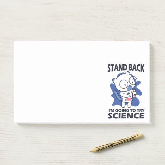 Zurück - Erlebnisexperimentieren mit Katzenwissens Post-it Klebezettel (Auf Schreibtisch)