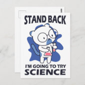 Zurück - Erlebnisexperimentieren mit Katzenwissens Postkarte (Vorne/Hinten)