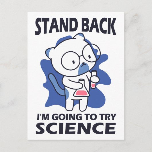 Zurück - Erlebnisexperimentieren mit Katzenwissens Postkarte (Vorderseite)