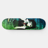 Zurück Farbe Anime Girl Skateboard (Horizontal)