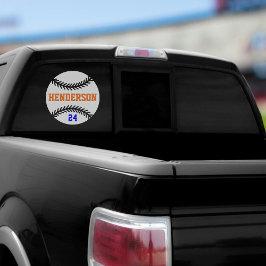 Zurück-Fenster für Baseball-Spiele Fensteraufkleber