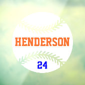 Zurück-Fenster für Baseball-Spiele Fensteraufkleber (Blatt 3)