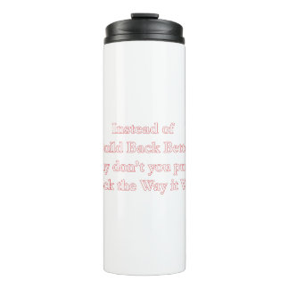 Zurück für Dunkel- Thermosbecher