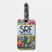 Zurück für Eltern oder Kinder Gepäckanhänger (Rückseite vertikal)