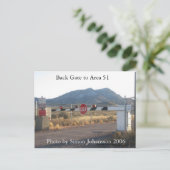 Zurück Gate to Area 51 Foto Postkarte (Stehend Vorderseite)