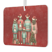 Zurück gegenüber Familie von Vier in Weihnachten P Autolufterfrischer (Links)