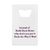 Zurück Geldbeutel Flaschenöffner (Rückseite)