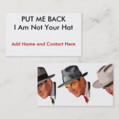 ZURÜCK GESETZT MIR! VISITENKARTE (Vorne/Hinten)