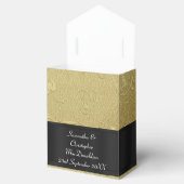 Zurück, Golddamastehe Geschenkschachtel (Geöffnet)