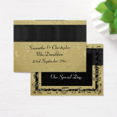 Zurück, goldene Gastgeschenk Hochzeit danke (Schreibtisch)