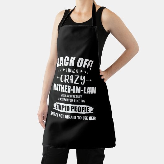 Zurück habe ich ein verrücktes Schwiegereltern-Ges Schürze (InSitu)