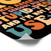 Zurück habe ich eine verrückte Mama, die sie mit Z Poster (Ecke)