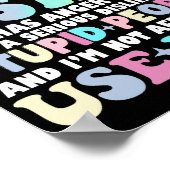 Zurück habe ich eine verrückte Schwester Poster (Ecke)