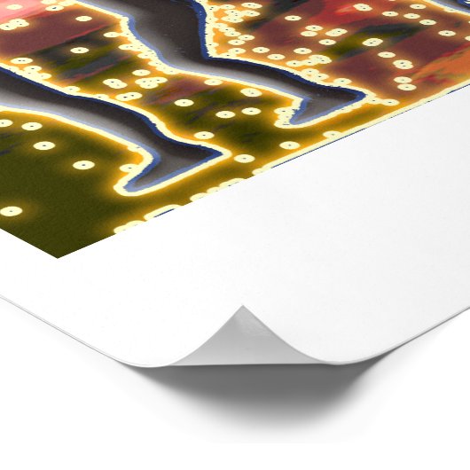 Zurück-Handfeder-Star-Vision Poster (Ecke)