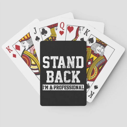 Zurück, ich bin Beruflich Spielkarten (Rückseite)