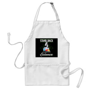Zurück, ich versuche ein Geschenk der Wissenschaft Schürze