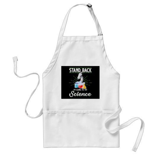 Zurück, ich versuche ein Geschenk der Wissenschaft Schürze (Vorne)