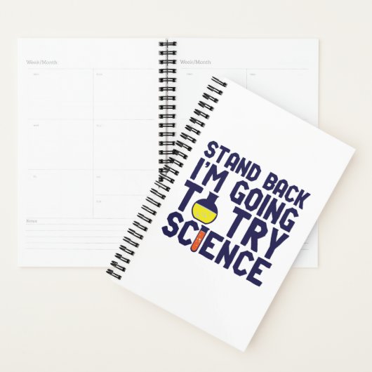 Zurück, ich versuche es mit Science Funny Geek Planer (Anzeige)