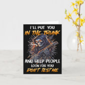 (zurück) Ich werde dich in den Kofferraum stecken Karte (Gelbe Blume)