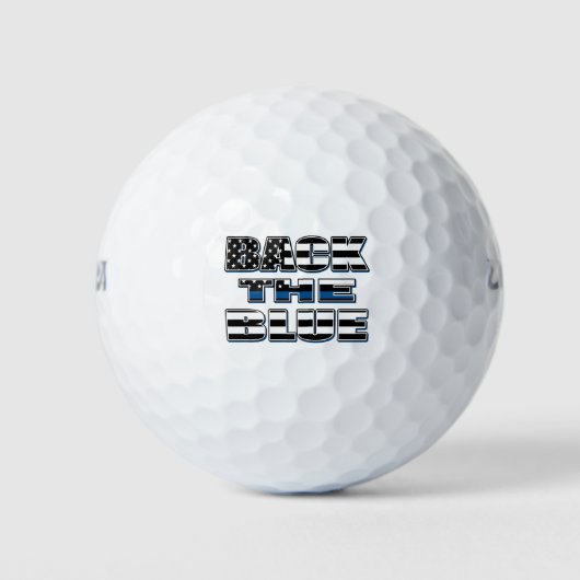 Zurück in Blau Golfball (Vorderseite)