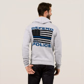 Zurück in Blau Hoodie (Schwarz voll)