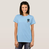 Zurück in Blau oder es wird niemanden geben, der d T-Shirt (Vorne ganz)