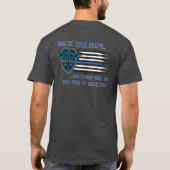 Zurück in Blau oder es wird niemanden geben, der d T-Shirt (Rückseite)