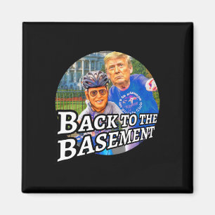 Zurück in den Keller Biden Trump Fahrrad Patriot R Magnet