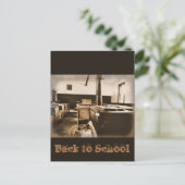 Zurück in der Schule Postkarte (Stehend Vorderseite)
