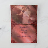 Zurück in der Zeit anpassbar Feiertagskarte (Innenseite)