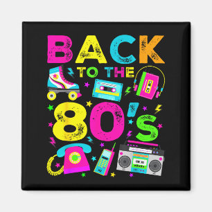 Zurück in die 80er Jahre 1980er Vintage-Stil Achtz Magnet