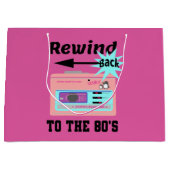 Zurück in die 80er Jahre Große Geschenktüte (Vorderseite)