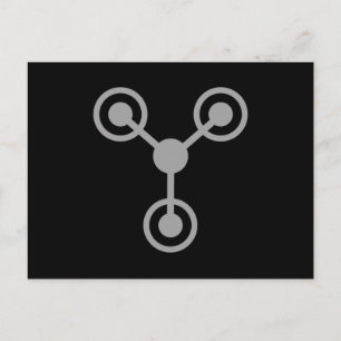 Zurück in die 80er Jahre nach Zeitreise Postkarte