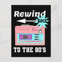 Zurück in die 80er Jahre Postkarte
