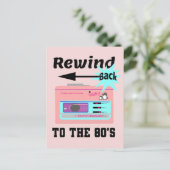 Zurück in die 80er Jahre Postkarte (Stehend Vorderseite)