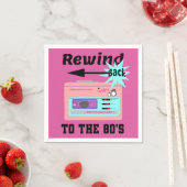 Zurück in die 80er Jahre Serviette (Beispiel)