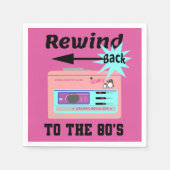 Zurück in die 80er Jahre Serviette (Vorderseite)