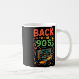 Zurück in die 90er - 90er Jahre Retro Vintage alte Kaffeetasse
