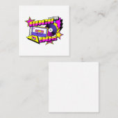 Zurück in die 90er Jahre (1) Quadratische Visitenkarte (Vorne/Hinten)