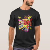 Zurück in die 90er Jahre Disco Radio und Techno Er T-Shirt (Vorderseite)