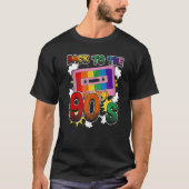 Zurück in die 90er Jahre Disco Radio und Techno Er T-Shirt (Vorderseite)