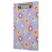 Zurück in die 90er Jahre - farbenfrohe Y2K Tamagot Klemmbrett (Links)