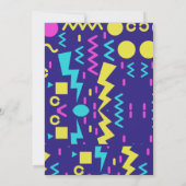 Zurück in die 90er Jahre Moderne jedes Alters Gebu Einladung (Rückseite)