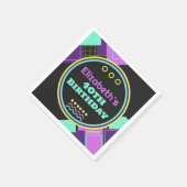 Zurück in die 90er Jahre Retro Geburtstag Serviette (Ecke)