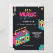 Zurück in die 90er Jahre, Retro Music Festival Par Einladung (Vorderseite)