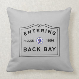 Zurück in die Bucht von Boston werfen Kissen